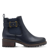 Jana Womens Jana Womens Navy Side Zip Ankle Boot 8-25486-45