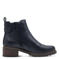 Jana Womens Jana Womens Navy Side Zip Ankle Boot 8-25486-45