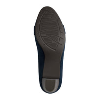 Jana Womens Jana Womens Navy Wide Fit Block Heel Shoe 8-22467-42