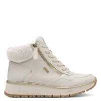 Jana Womens Jana Womens Off-White Side Zip Ankle Boot 8-26268-45