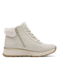Jana Womens Jana Womens Off-White Side Zip Ankle Boot 8-26268-45