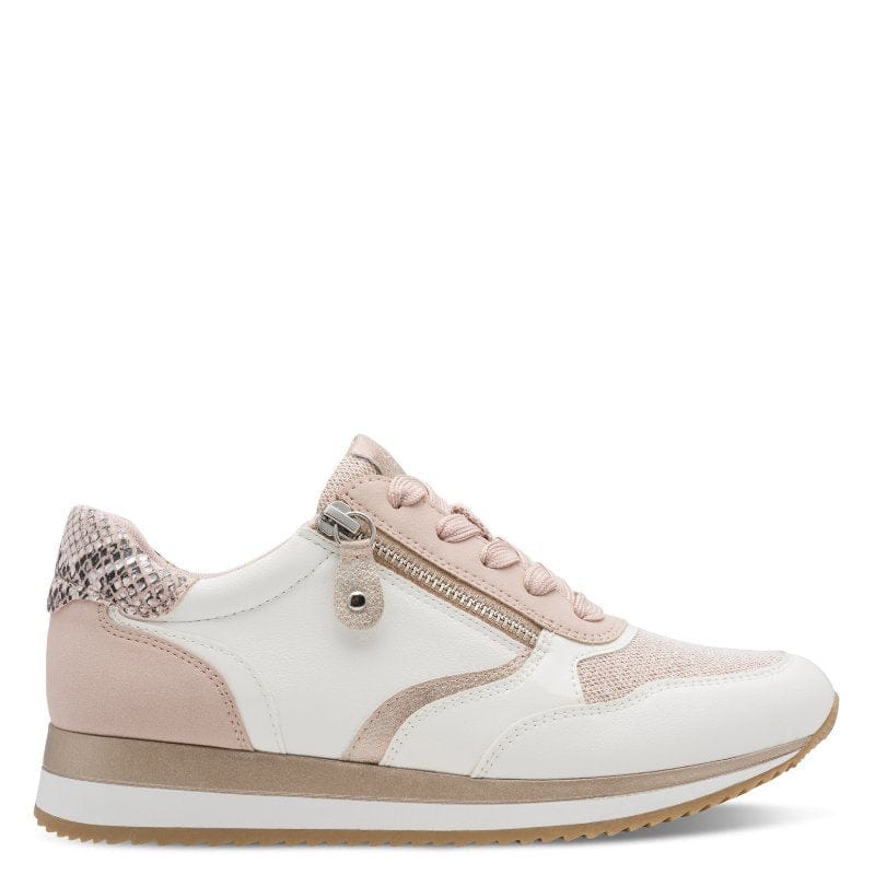 Jana Womens Jana Womens Pink Side Zip Fashion Trainer 8-23774-43