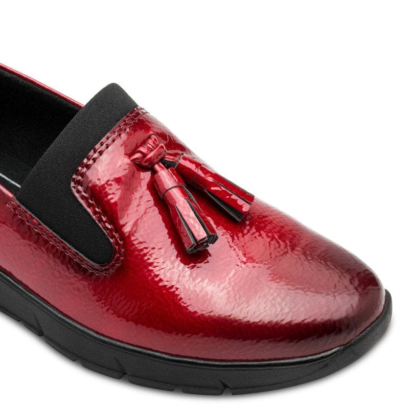 Jana Womens Jana Womens Red Slip-On Shoe 8-24668-45
