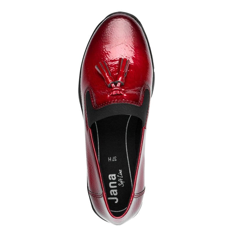 Jana Womens Jana Womens Red Slip-On Shoe 8-24668-45