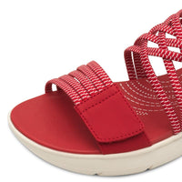 Jana Womens Jana Womens Red Softline Sandals 8-28766-42