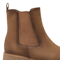 Jana Womens Jana Womens Tan Low Heel Wide Fit Ankle Boot 8-25475-47