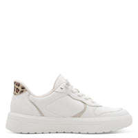 Jana Womens Jana Womens White Lace Up Fashion Trainer 8-23779-46