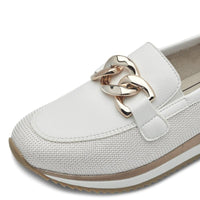 Jana Womens Jana Womens White Softline Loafer 8-24766-42