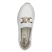 Jana Womens Jana Womens White Softline Loafer 8-24766-42
