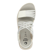 Jana Womens Jana Womens White Softline Sandals 8-28766-42