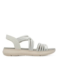 Jana Womens Jana Womens White Softline Sandals 8-28766-42