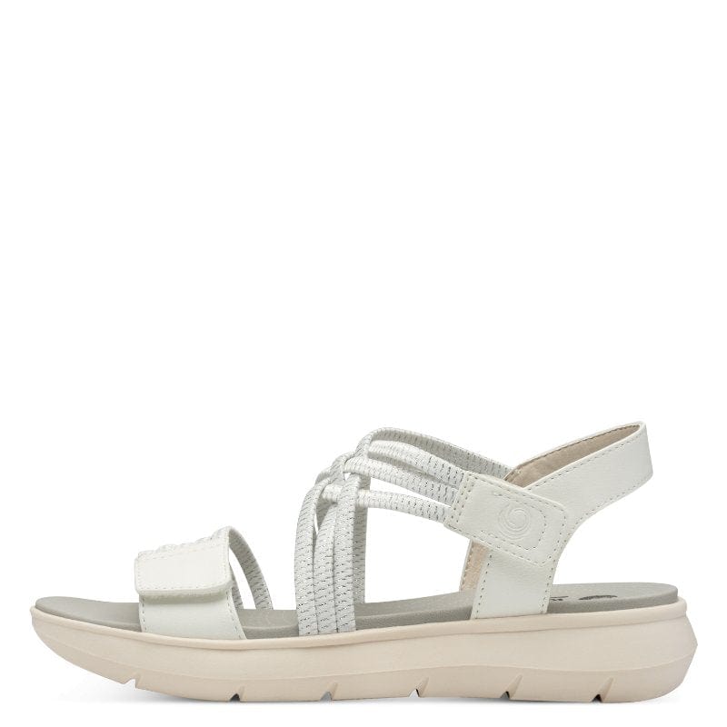 Jana Womens Jana Womens White Softline Sandals 8-28766-42