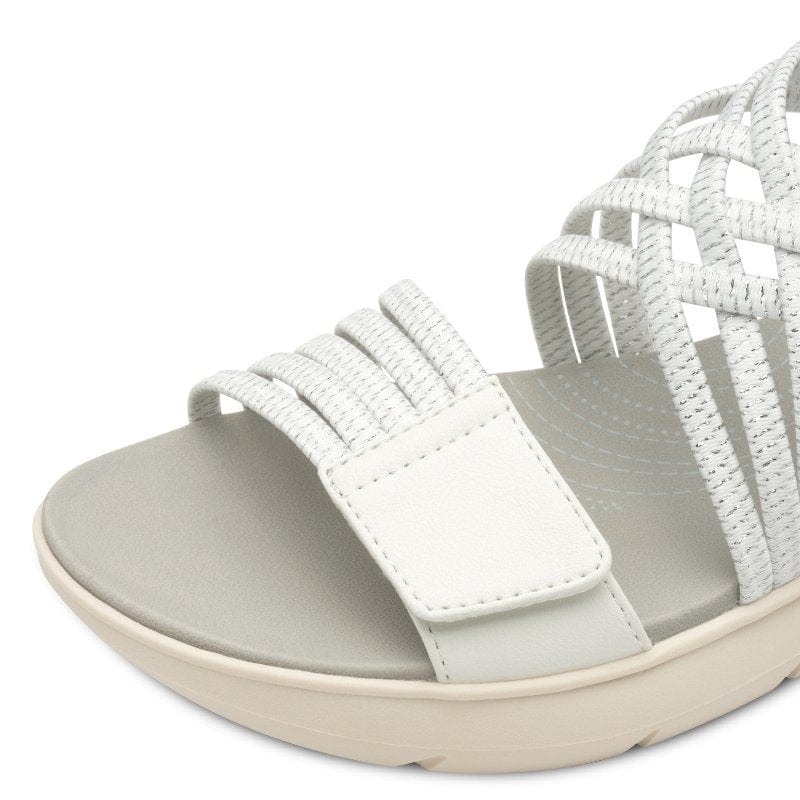 Jana Womens Jana Womens White Softline Sandals 8-28766-42