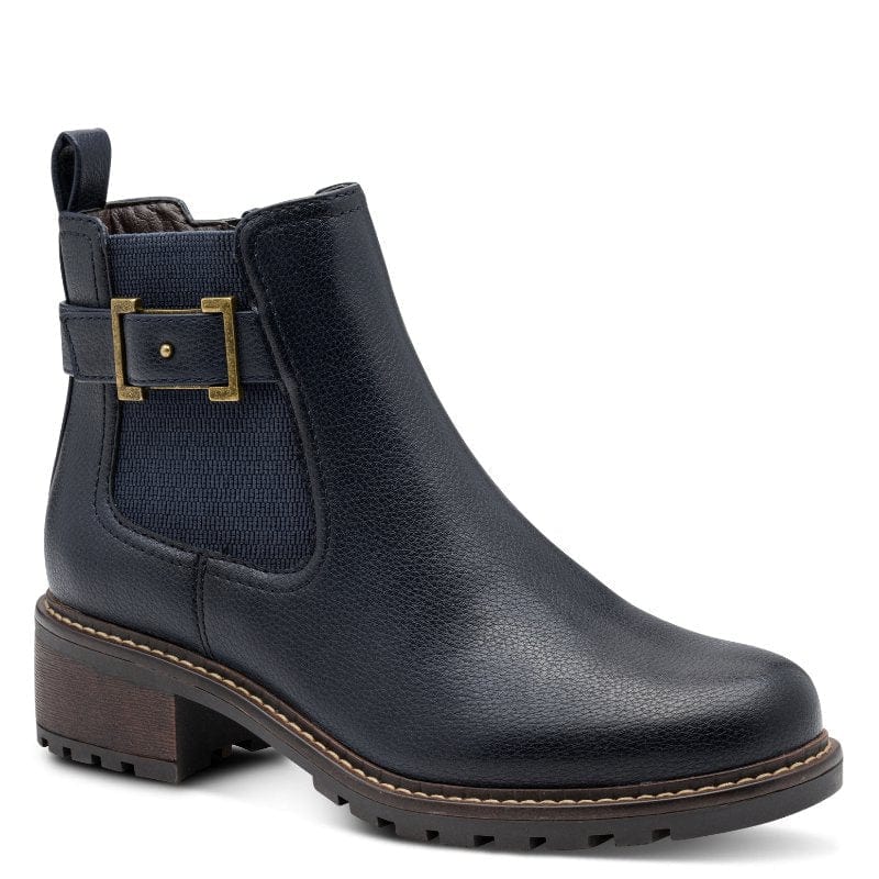 Jana Womens NAVY / 4UK Jana Womens Navy Side Zip Ankle Boot 8-25486-45