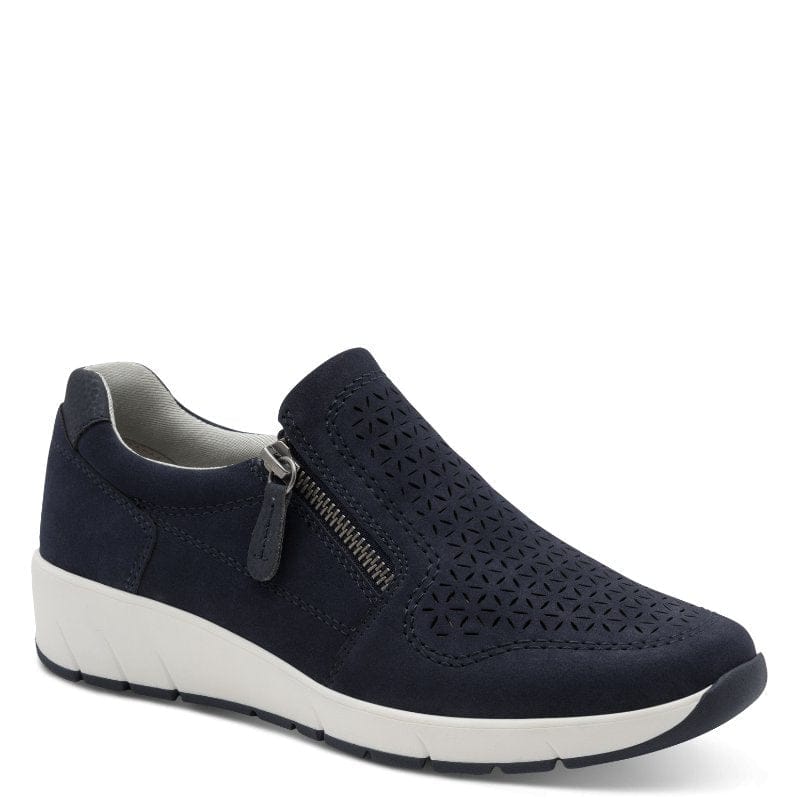 Jana Womens NAVY / 4UK Jana Womens Navy Side Zip Fashion Trainer 8-24765-46