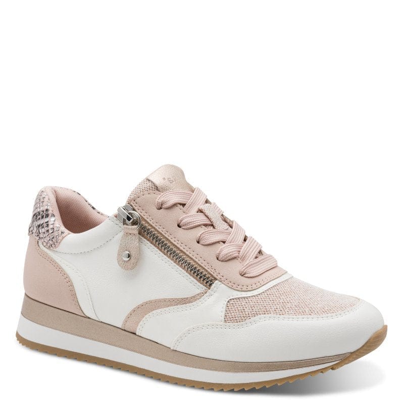 Jana Womens PINK / 4UK Jana Womens Pink Side Zip Fashion Trainer 8-23774-43