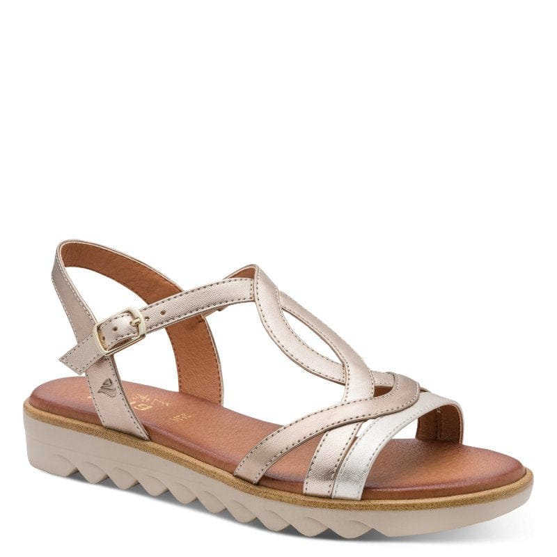 Jana Womens ROSE / 4UK Jana Womens Rose Ankle Strap Slip On Sandal 8-28278-46