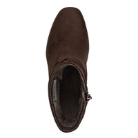 Jana Womens Tamaris Comfort Womens Brown Wide Fit Side Zip Ankle Boot 8-85301-47