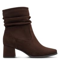 Jana Womens Tamaris Comfort Womens Brown Wide Fit Side Zip Ankle Boot 8-85301-47