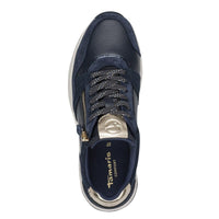 Jana Womens Tamaris Comfort Womens Navy Side Zip Wide Fit Fashion Trainer 8-83719-47