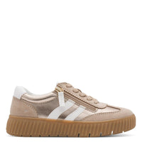 Jana Womens Tamaris Gold Womens Lace Up Fashion Trainer 8-83729-45