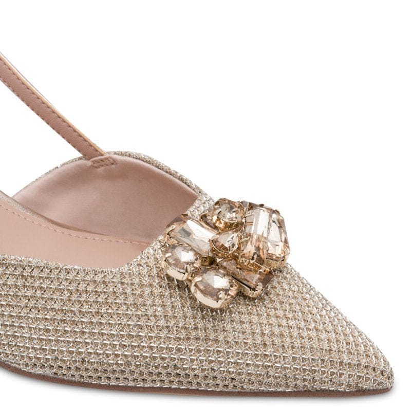 Jana Womens Tamaris Womens Beige Pointet Shoe Tip Kitten Heel Sandal 1-29512-46