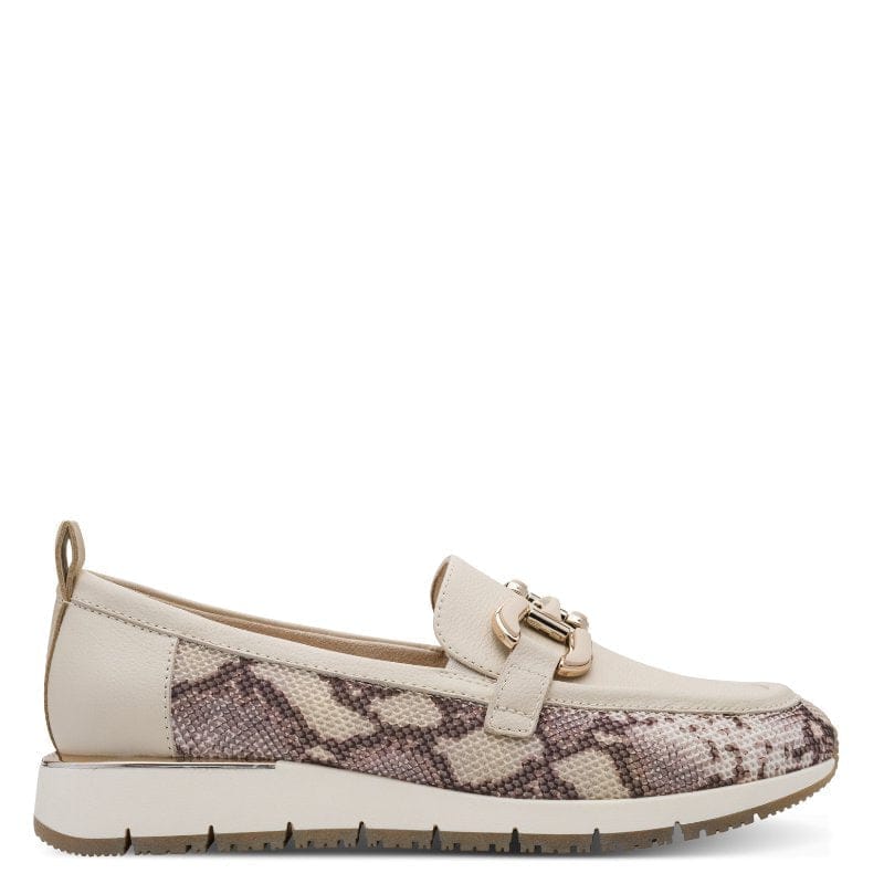 Jana Womens Tamaris Womens Beige Slip On Low Heels Shoes 1-24705-46