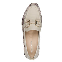 Jana Womens Tamaris Womens Beige Slip On Low Heels Shoes 1-24705-46