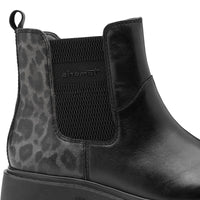 Jana Womens Tamaris Womens Black Side Zip High Ankle Boot - 8-85421-45