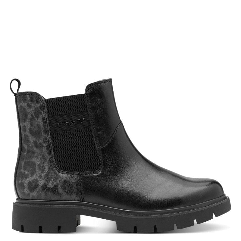 Jana Womens Tamaris Womens Black Side Zip High Ankle Boot - 8-85421-45