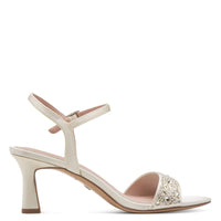 Jana Womens Tamaris Womens Cream Ankle Strap High Heel Sandal 1-28313-46