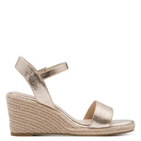 Jana Womens Tamaris Womens Gold Clasp Fastening Wedge Heel Sandal 1-28300-42