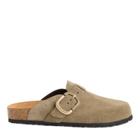 Jana Womens Tamaris Womens Green Slip On Buckle Mule Slipper 1-27600-44