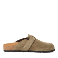 Jana Womens Tamaris Womens Green Slip On Buckle Mule Slipper 1-27600-44