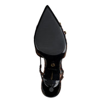 Jana Womens Tamaris Womens Leopard Slingback High Heel Sandal 1-29621-46