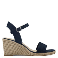 Jana Womens Tamaris Womens Navy Clasp Fastening Wedge Heel Sandal 1-28300-42