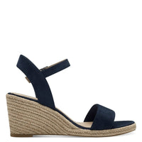 Jana Womens Tamaris Womens Navy Clasp Fastening Wedge Heel Sandal 1-28300-42