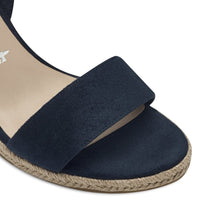 Jana Womens Tamaris Womens Navy Clasp Fastening Wedge Heel Sandal 1-28300-42