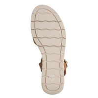 Jana Womens Tamaris Womens Tan Buckle Fastening Wedge Sandal 1-28215-46