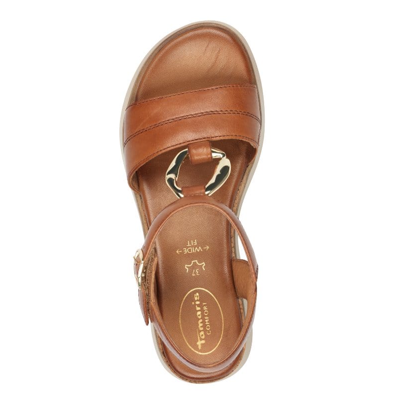 Jana Womens Tamaris Womens Tan Comfort Sandal 8-88718-44