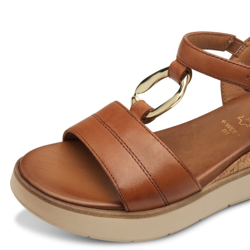 Jana Womens Tamaris Womens Tan Comfort Sandal 8-88718-44