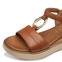 Jana Womens Tamaris Womens Tan Comfort Sandal 8-88718-44