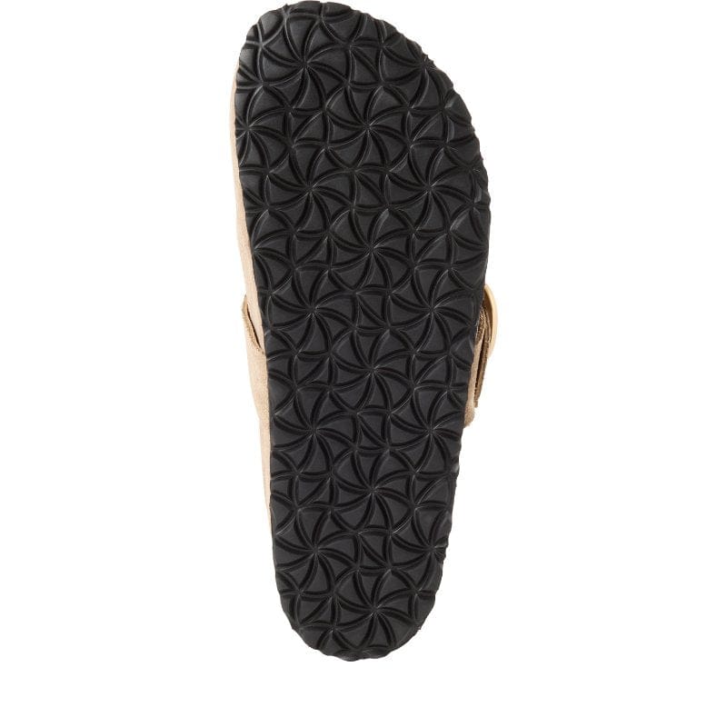 Jana Womens Tamaris Womens Taupe Slip On Buckle Mule Slipper 1-27600-44