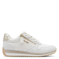 Jana Womens Tamaris Womens White Lace Up Fashion Trainer 8-83734-46