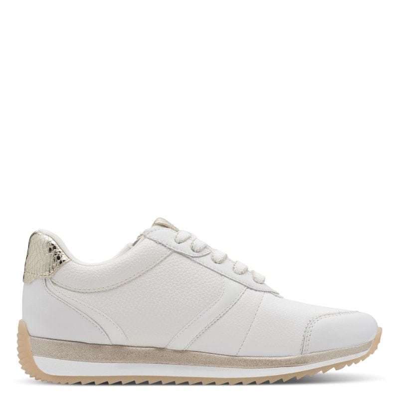 Jana Womens Tamaris Womens White Lace Up Fashion Trainer 8-83734-46
