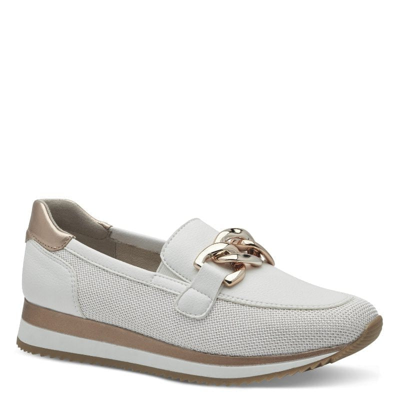 Jana Womens WHITE / 3.5UK Jana Womens White Softline Loafer 8-24766-42