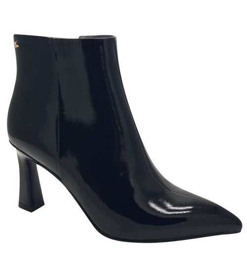 Kate Appleby Womens 3UK / BLACK Kate Appleby Womens Patent Black Ankle Boot - Hettoned