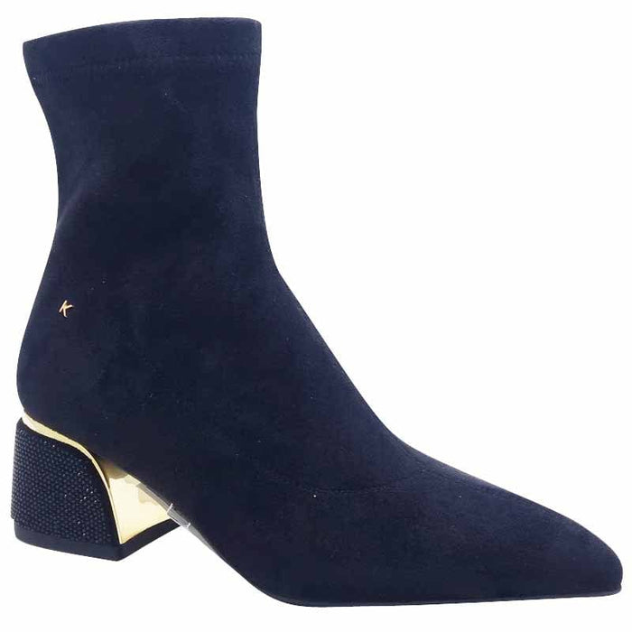 Kate Appleby Womens BLACK / 3UK Kate Appleby Women Black Suede Low Heel Sock Boot -  Hackenby