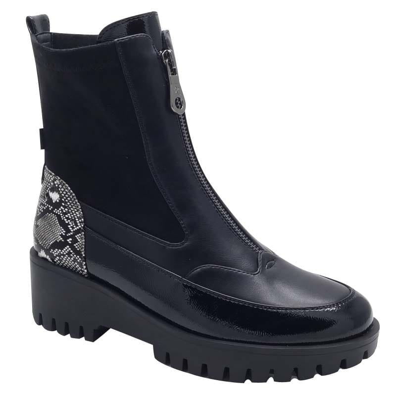 Kate Appleby Womens BLACK / 3UK Kate Appleby Womens Black Double Zip Ankle Boot - Laggan