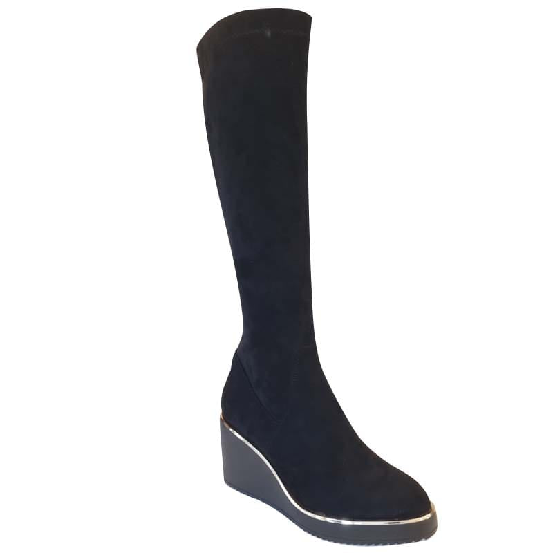 Kate Appleby Womens BLACK / 3UK Kate Appleby Womens Black Wedge Knee Boot - Kanra
